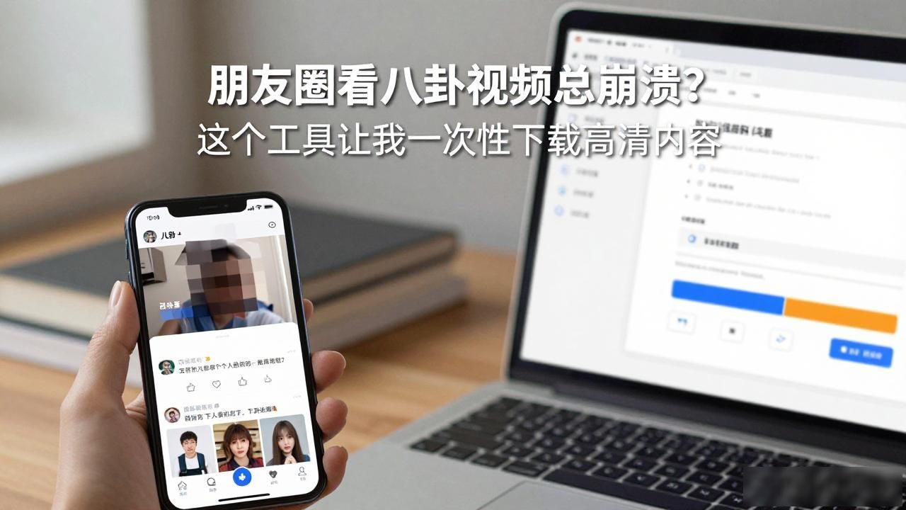 朋友圈看八卦视频总崩溃？这个工具让我一次性下载高清内容